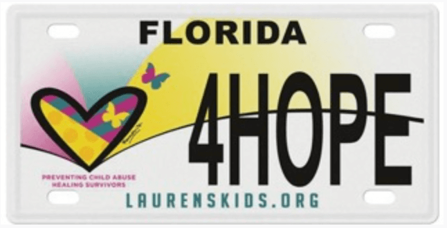 4Hope License Plate